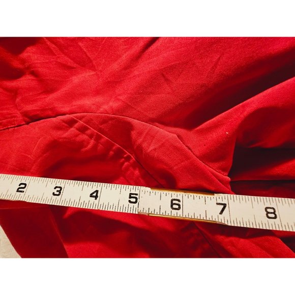 Talbots Cotton Coat size 8 Petite button closure Red - Picture 10 of 12